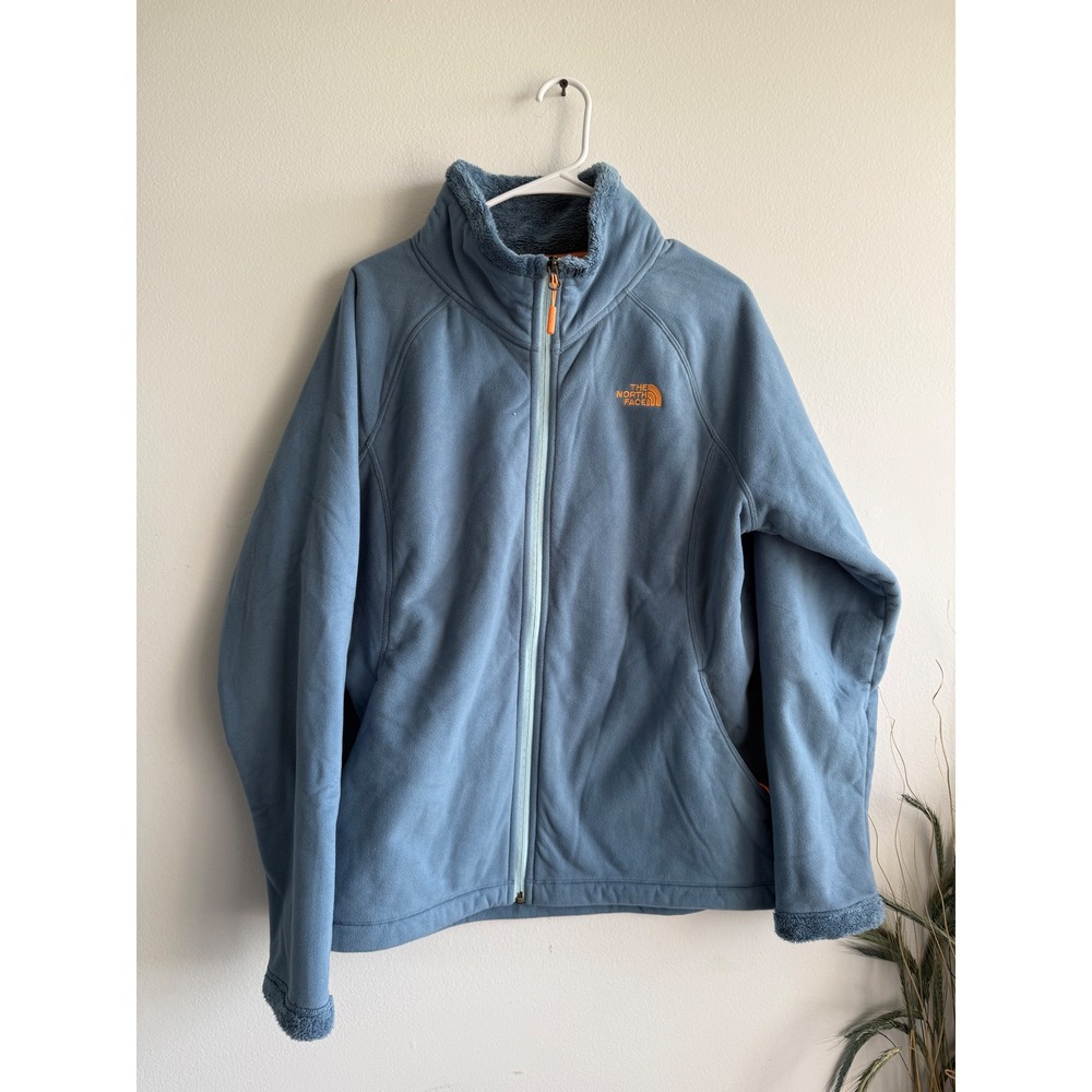 The North Face Womens Morninglory 2 Jacket Cool Blue Fleece Full Zip XL CTP8413